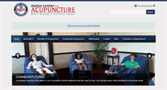Desktop Screenshot of mainecenterforacupuncture.com
